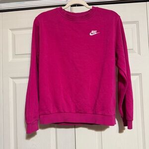 Nike Women's Fuchsia Crew Neck Sweater